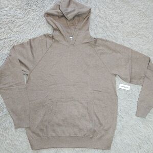 NWT Old Navy Static Gray Long Sleeve Hoodie Sweatshirt, XL
